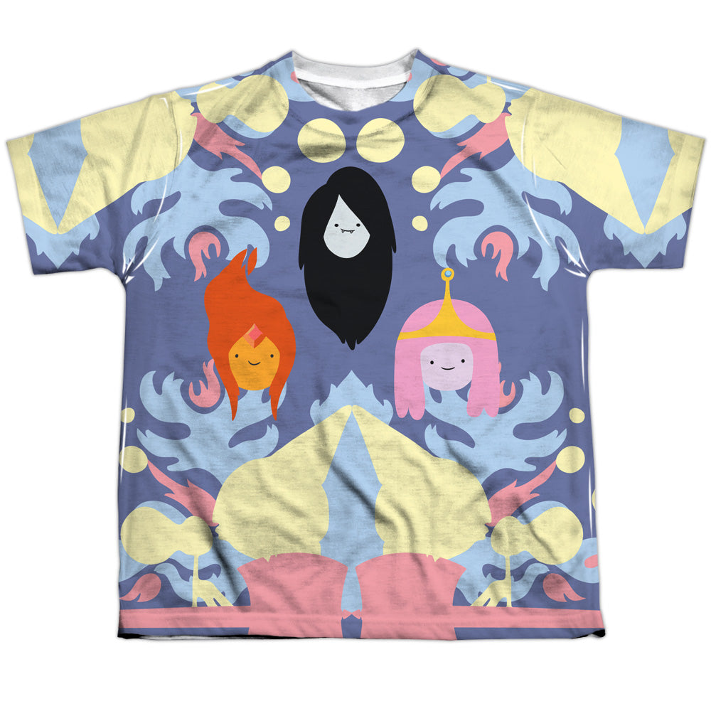 Adventure Time - Pb, Fp & Marceline - Short Sleeve Youth Poly Crew - White T-shirt