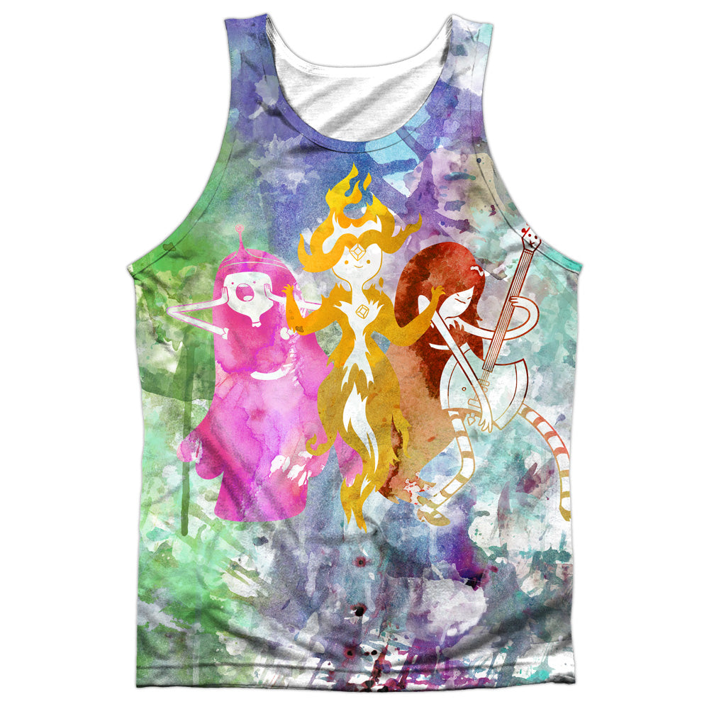 Adventure Time - Three Ladies - Adult Poly Tank Top - White