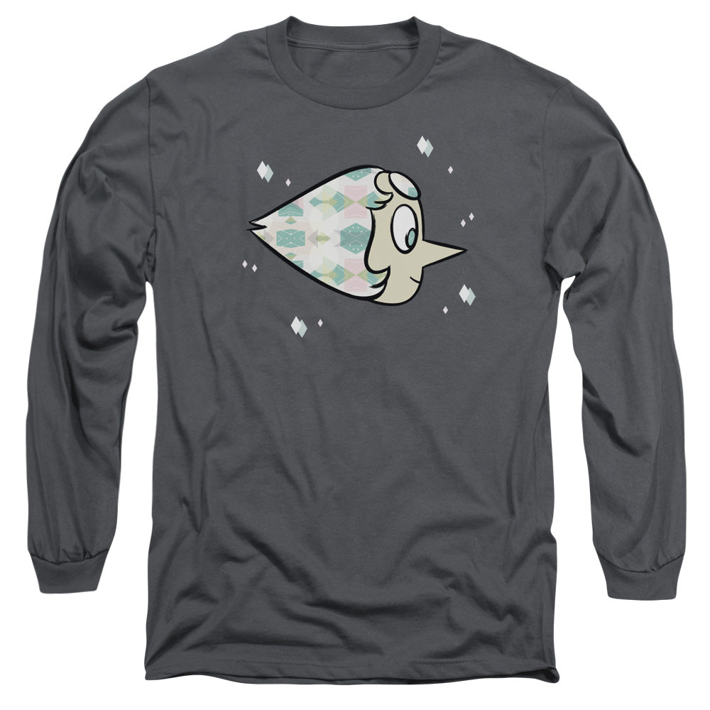 Steven Universe - Pearl - Long Sleeve Adult 18/1 - Charcoal T-shirt