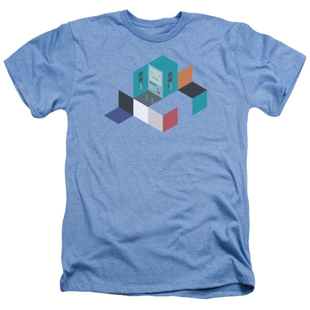 Adventure Time - Bmo Blocks - Adult Heather - Light Blue