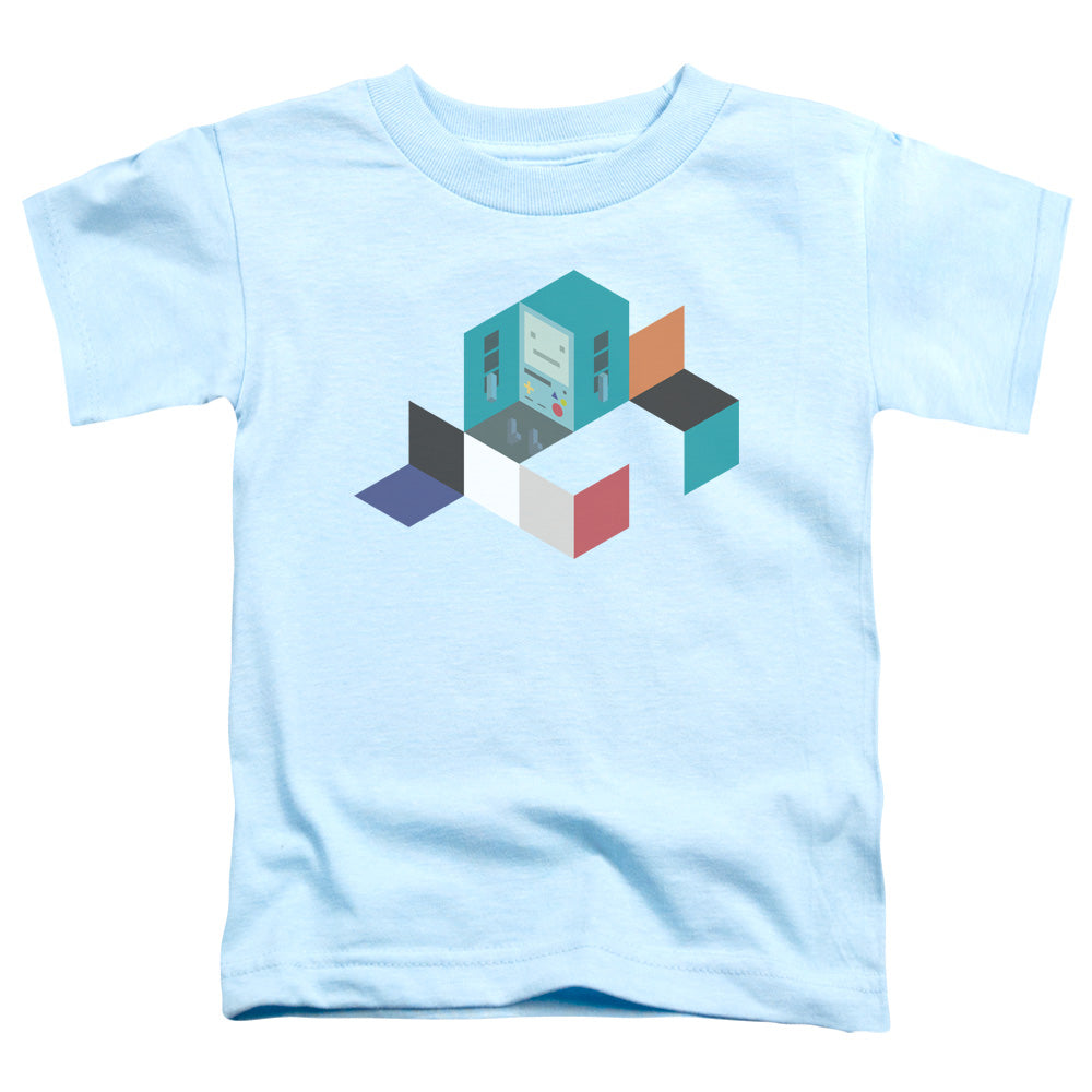 Adventure Time - Bmo Blocks - Short Sleeve Toddler Tee - Light Blue T-shirt