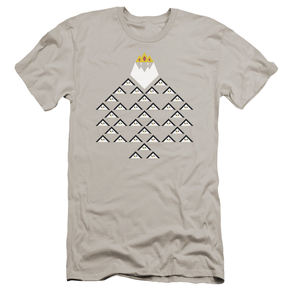 Adventure Time - Ice King Triangle-hbo Short Sleeve Adult 30/1 - Silver T-shirt