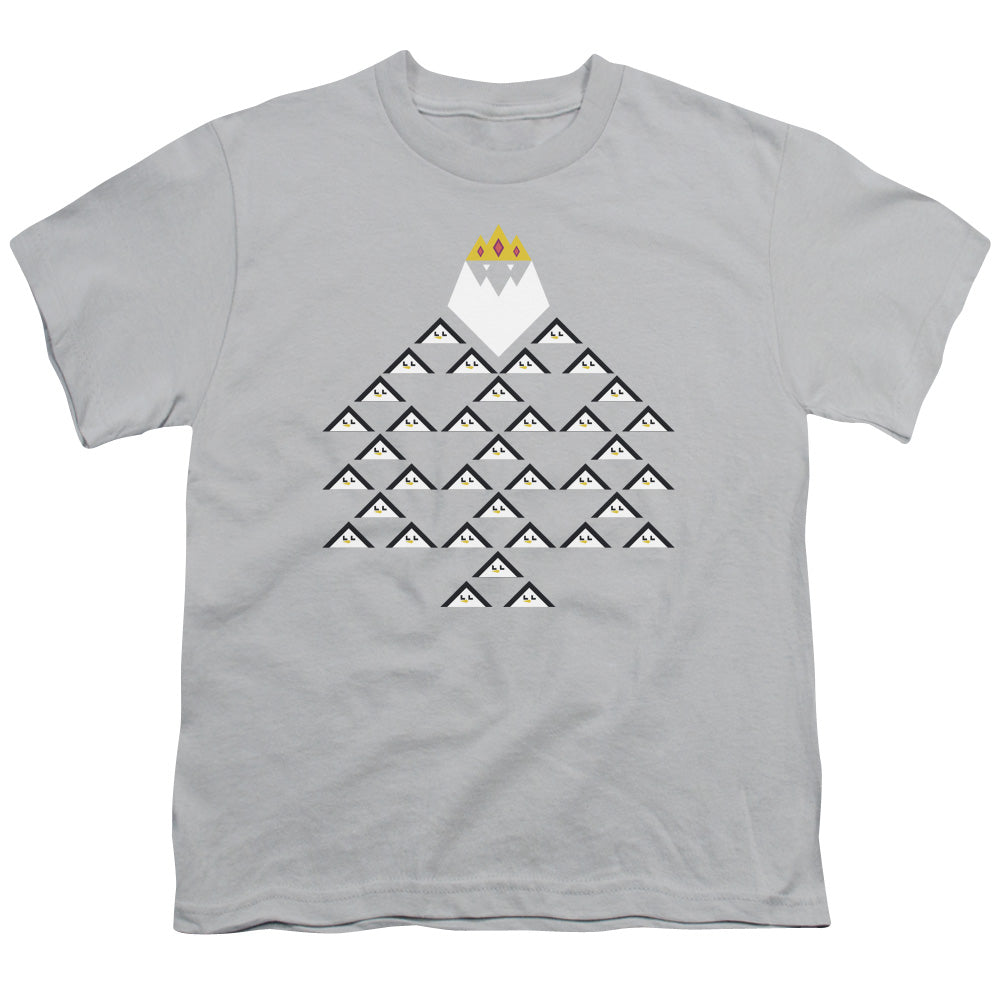Adventure Time - Ice King Triangle - Short Sleeve Youth 18/1 - Silver T-shirt