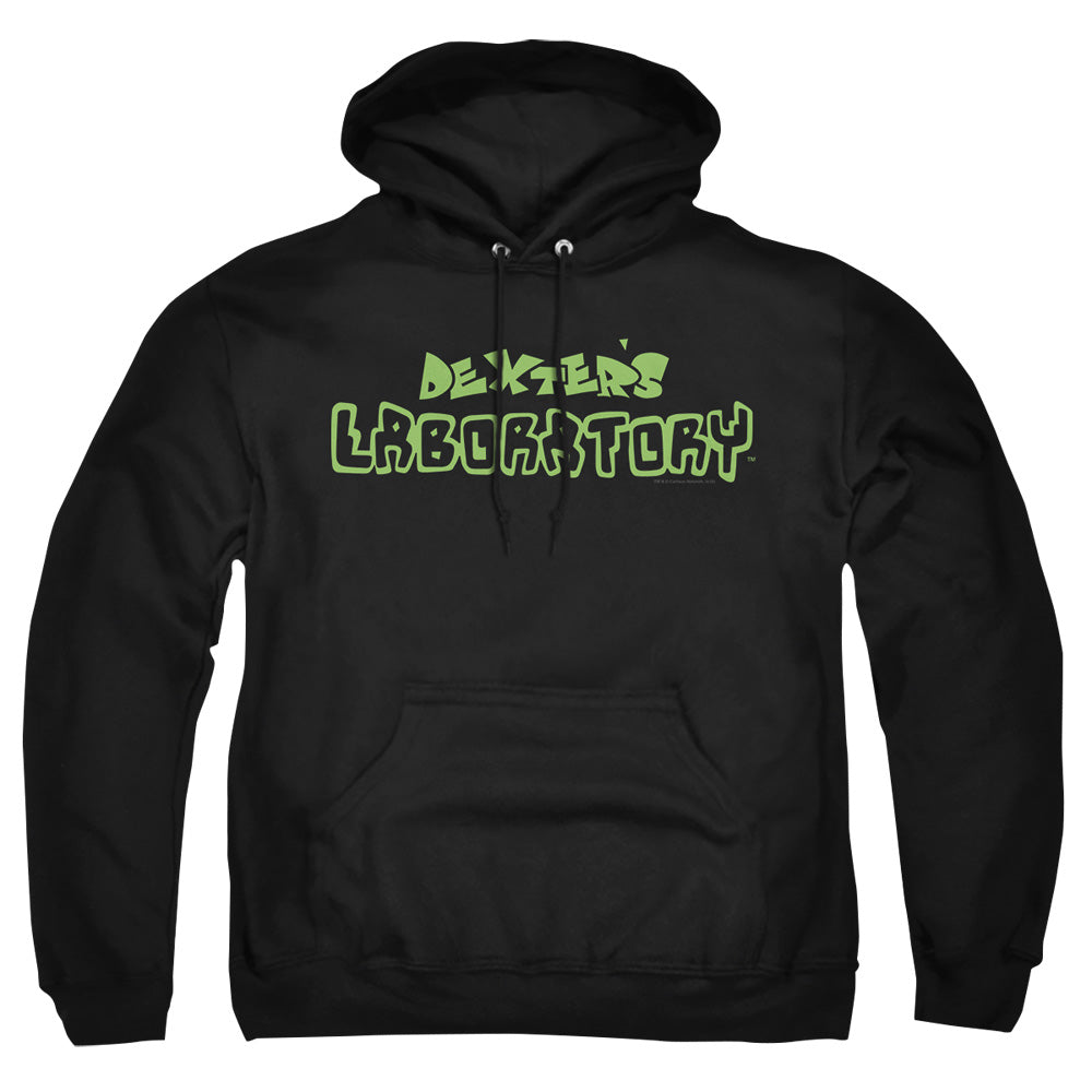 Dexters Laboratory - Dexters Logo - Adult Pull-over Hoodie - Black