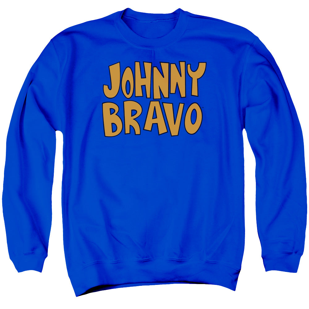 Johnny Bravo - Jb Logo - Adult Crewneck Sweatshirt - Royal Blue