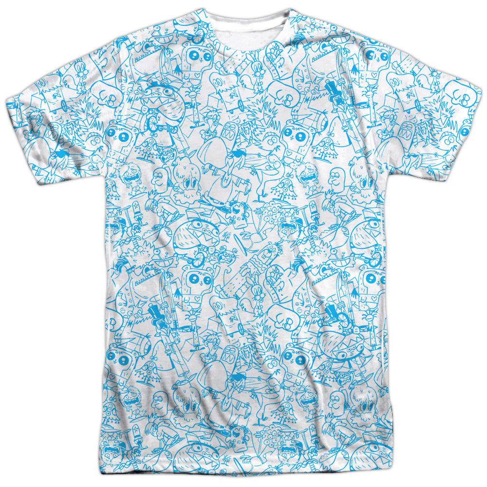 Fosters Home For Imaginary Friends - Character Sketches - Short Sleeve Adult Poly Crew - White T-shirt