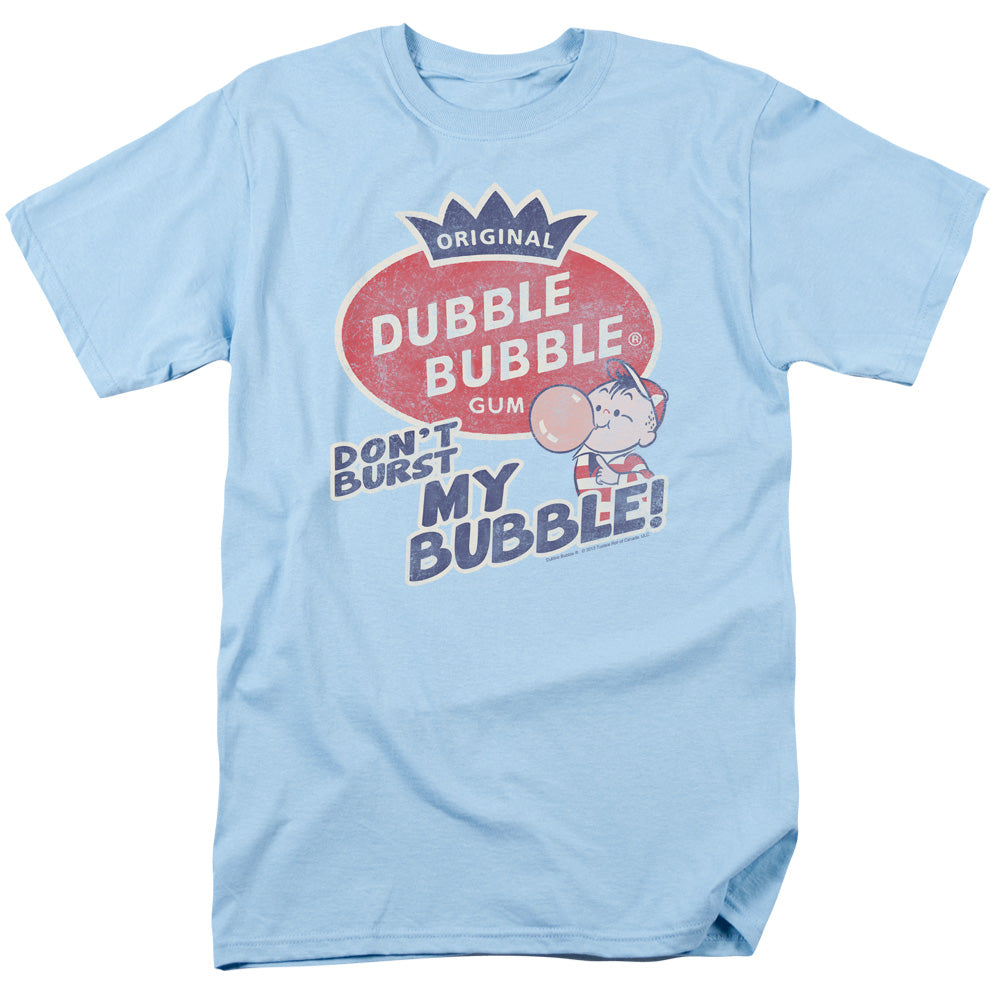 Dubble Bubble - Burst Bubble - Short Sleeve Adult 18/1 - Light Blue T-shirt