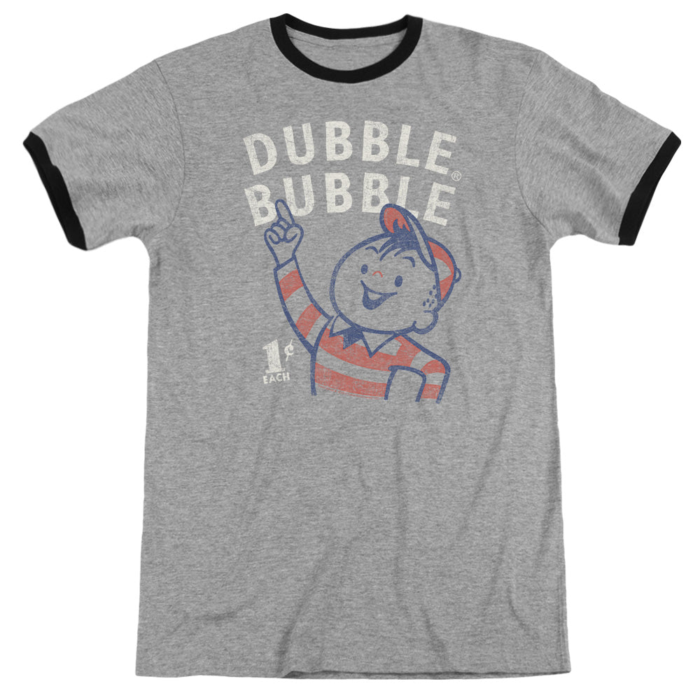 Dubble Bubble - Pointing - Adult Ringer - Heather/black
