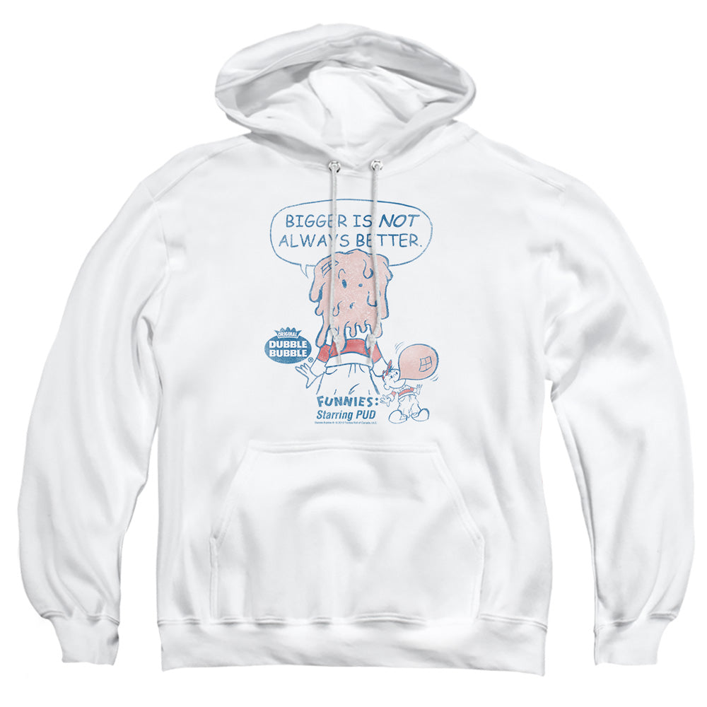Dubble Bubble - Bigger - Adult Pull-over Hoodie - White