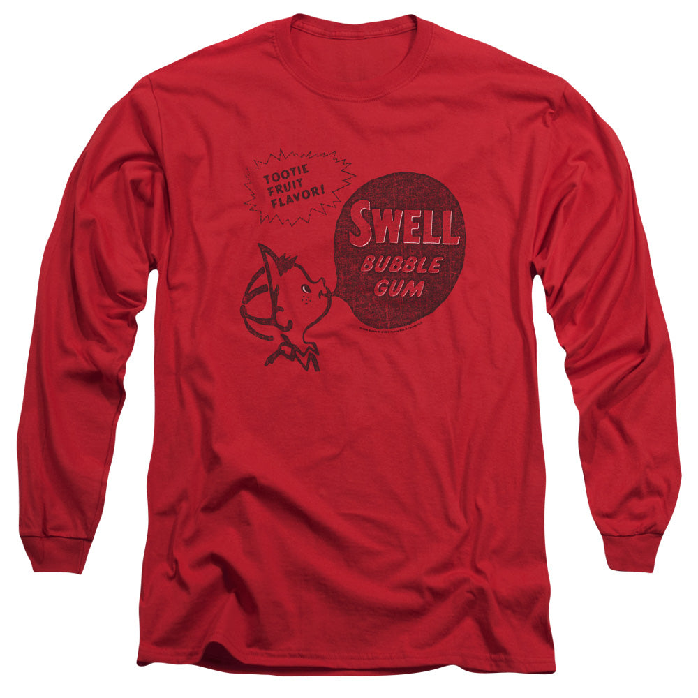 Dubble Bubble - Swell Gum - Long Sleeve Adult 18/1 - Red T-shirt