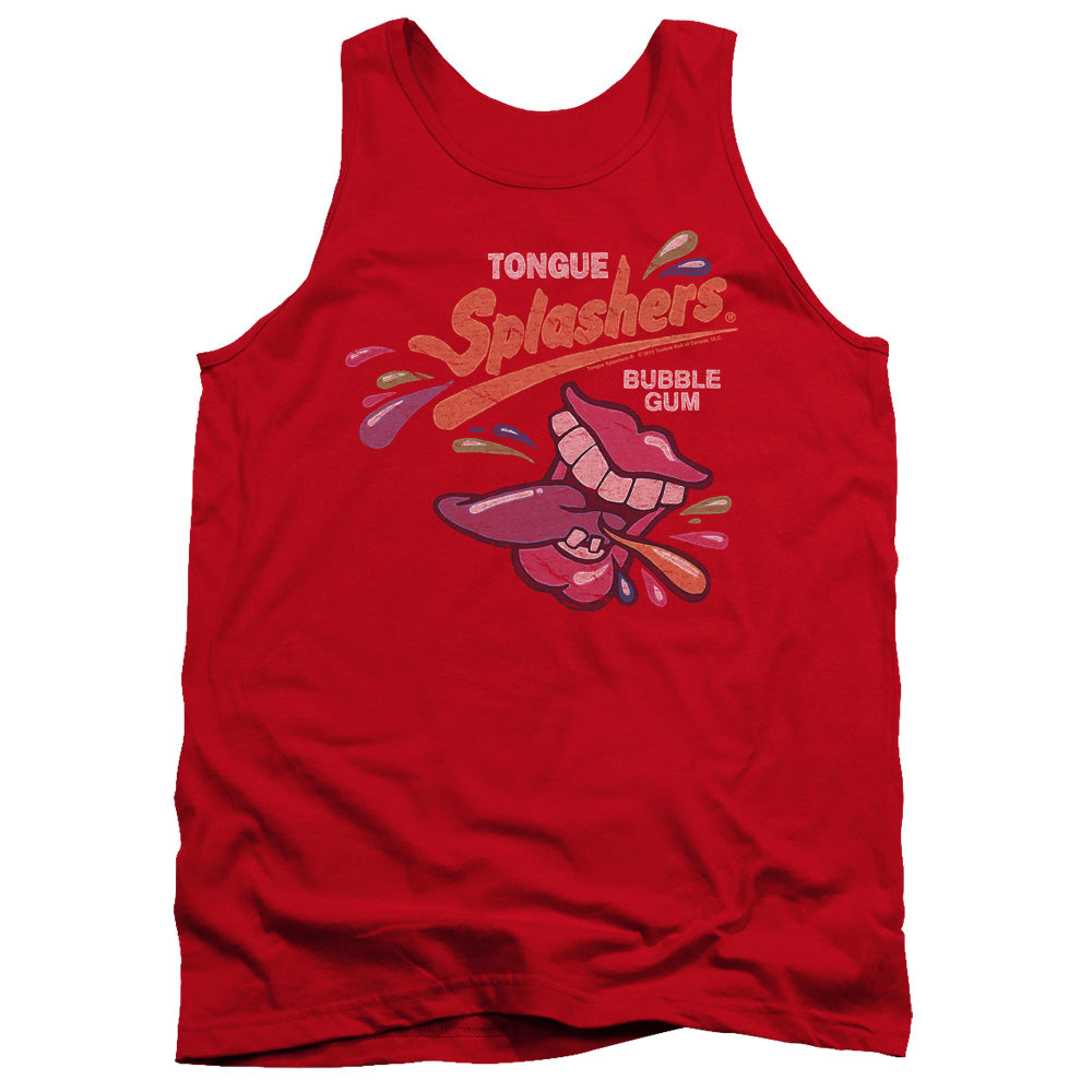 Dubble Bubble - Distress Logo - Adult Tank - Red