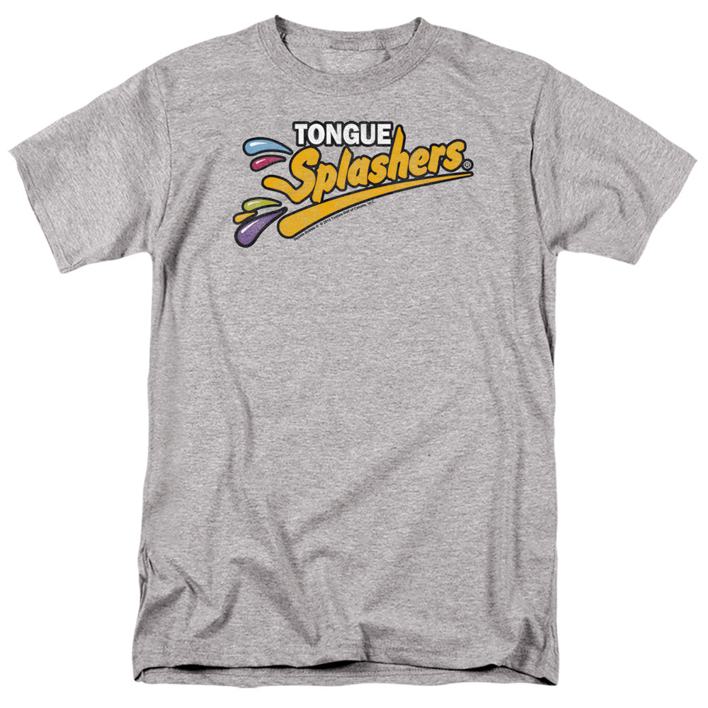 Dubble Bubble - Tongue Splashers Logo - Short Sleeve Adult 18/1 - Athletic Heather T-shirt