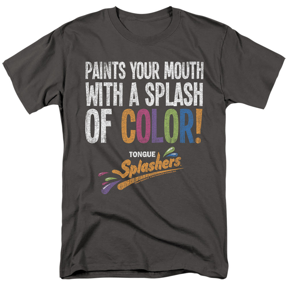 Dubble Bubble - Paints Your Mouth - Short Sleeve Adult 18/1 - Charcoal T-shirt