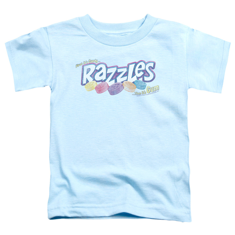 Dubble Bubble - Distressed Logo - Short Sleeve Toddler Tee - Light Blue T-shirt