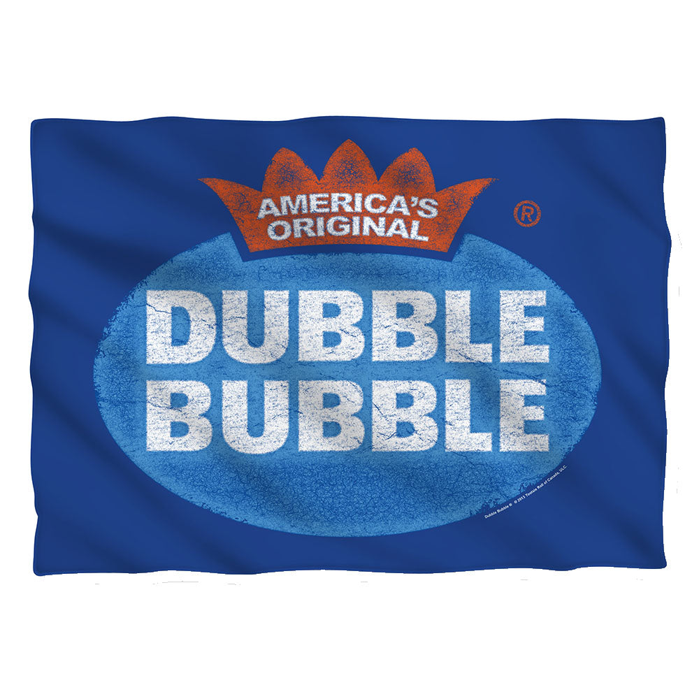 Dubble Bubble - Vintage Logo - Pillow Case - White
