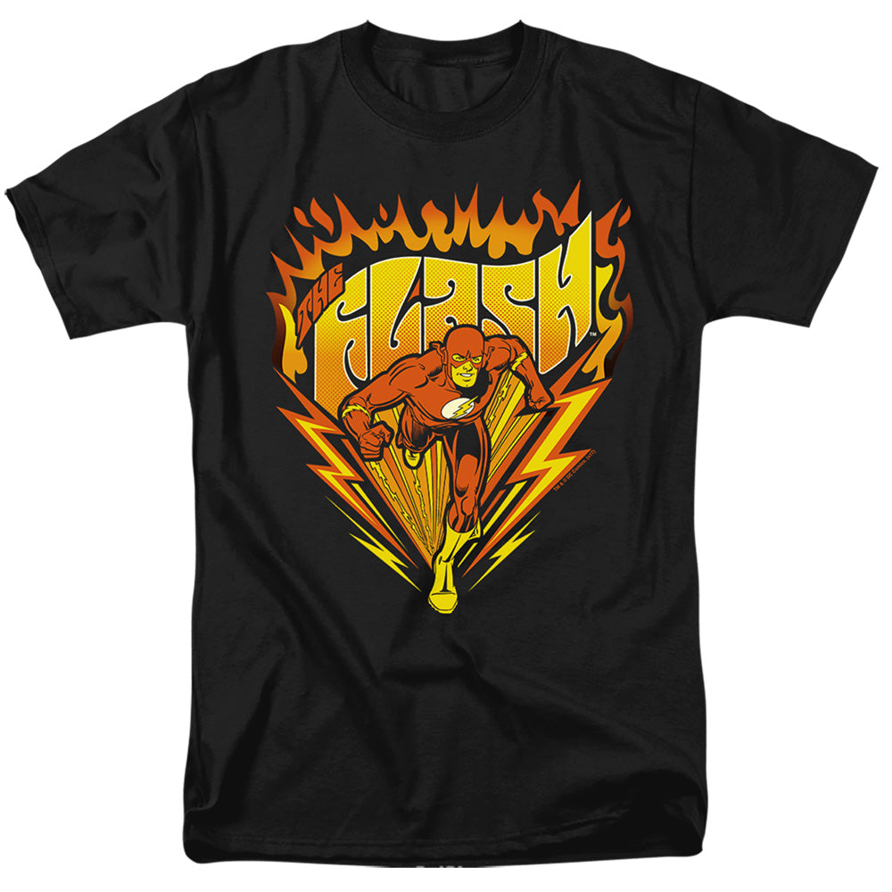 Dc Flash - Blazing Speed - Short Sleeve Adult 18/1 - Black T-shirt