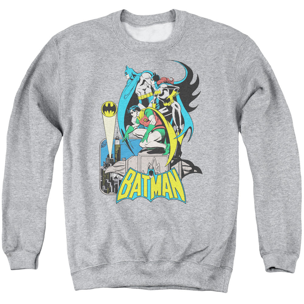 Dc Batman Heroic Trio Adult Crewneck Sweatshirt Athletic