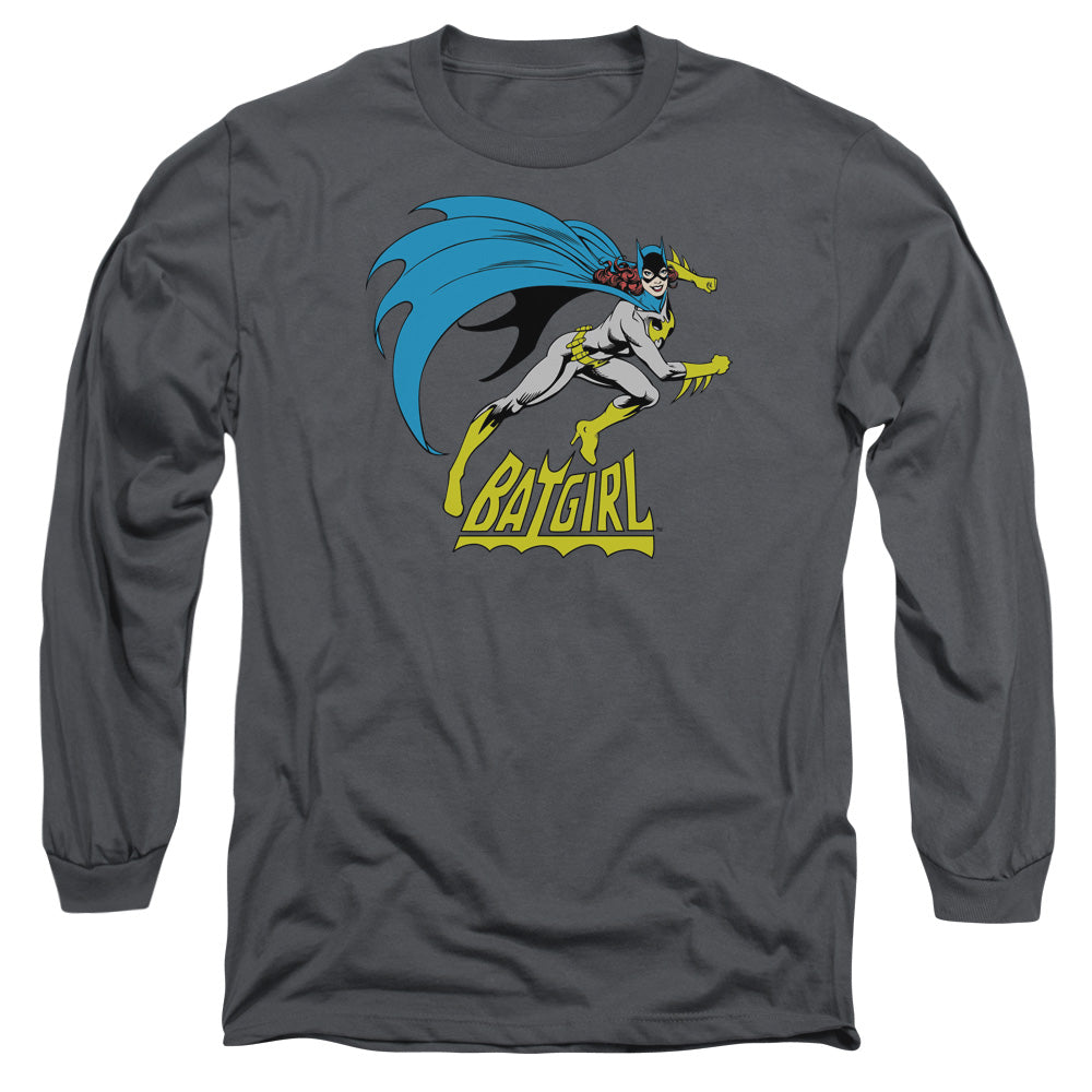 Dc Batgirl - Batgirl Is Hot - Long Sleeve Adult 18/1 - Charcoal T-shirt