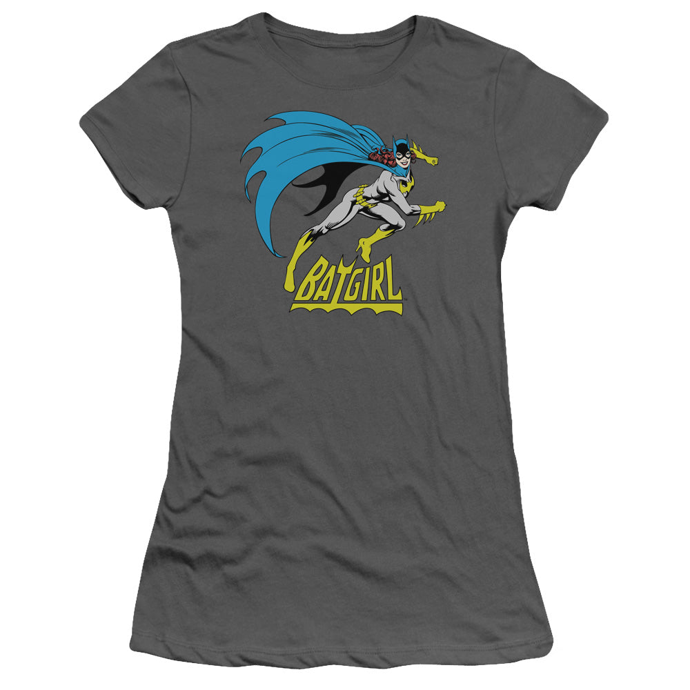 Dc Batgirl - Batgirl Is Hot - Short Sleeve Junior Sheer - Charcoal T-shirt