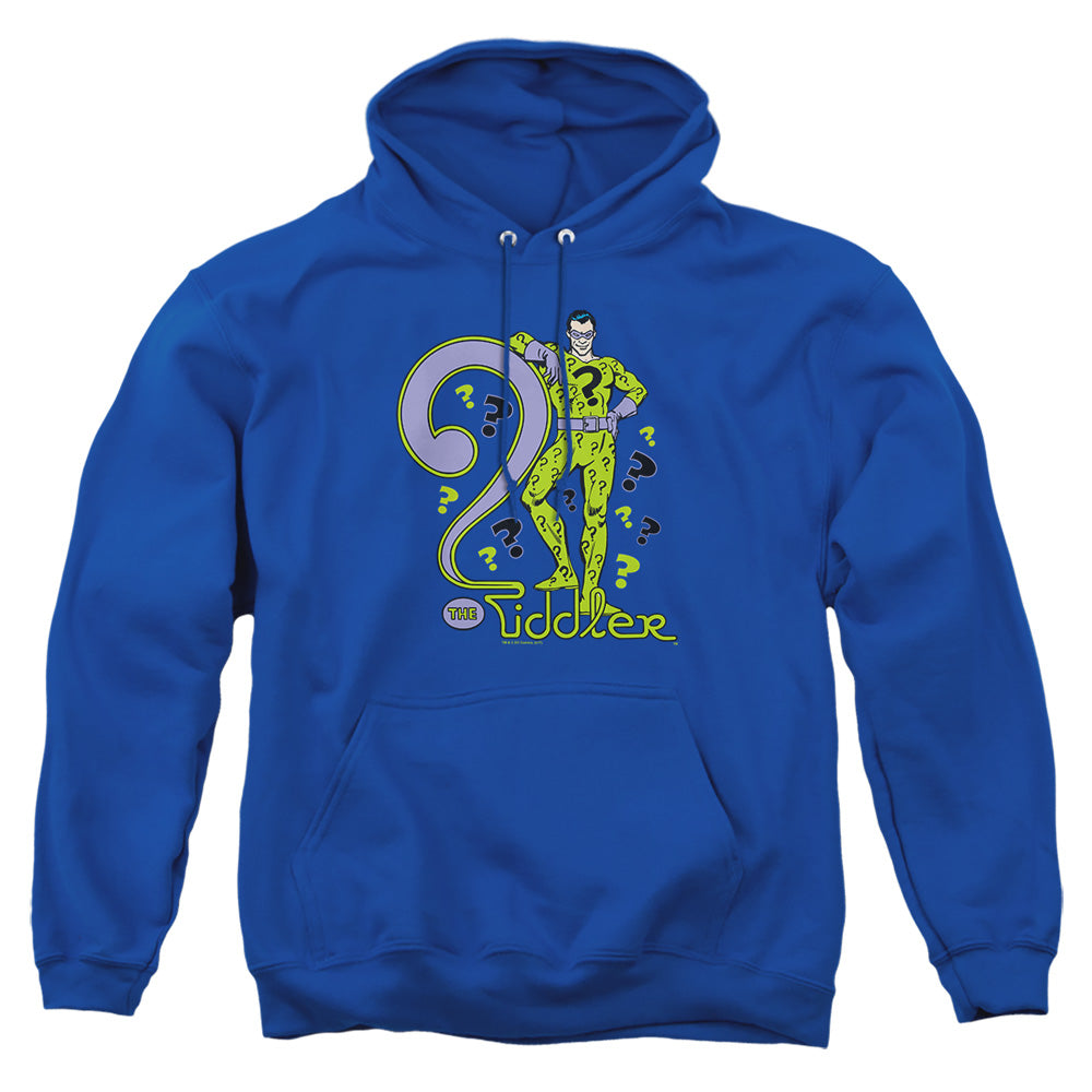 Dc - The Riddler - Adult Pull-over Hoodie - Royal Blue