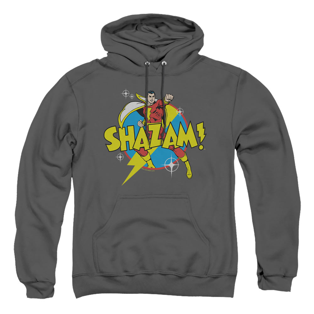 Dc Shazam - Power Bolt - Adult Pull-over Hoodie - Charcoal
