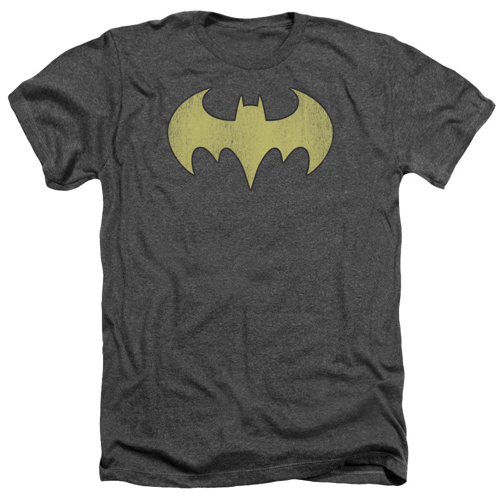Dc - Batgirl Logo Distressed - Adult Heather - Charcoal