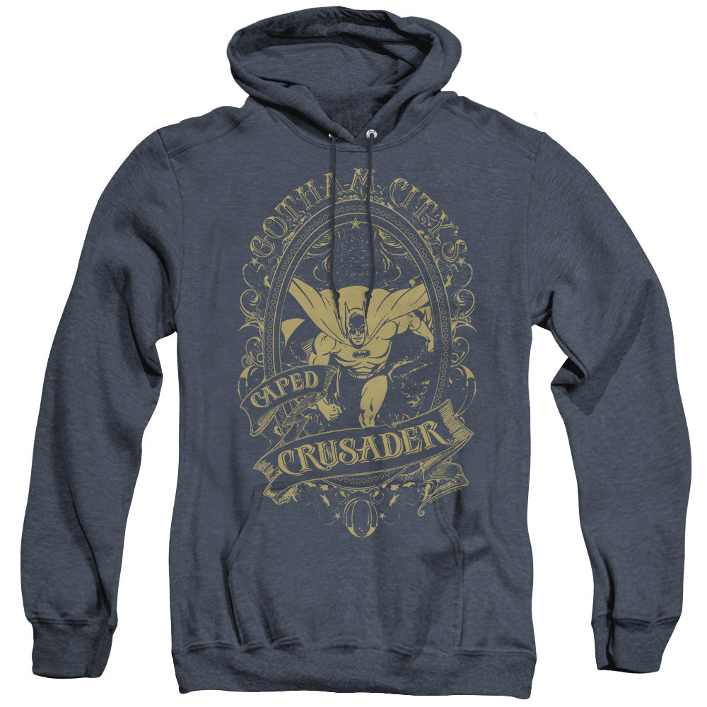 Dc - Gotham Crusader - Adult Heather Hoodie - Navy