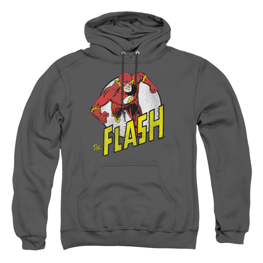 Dc Flash - Run Flash Run - Adult Pull-over Hoodie - Charcoal
