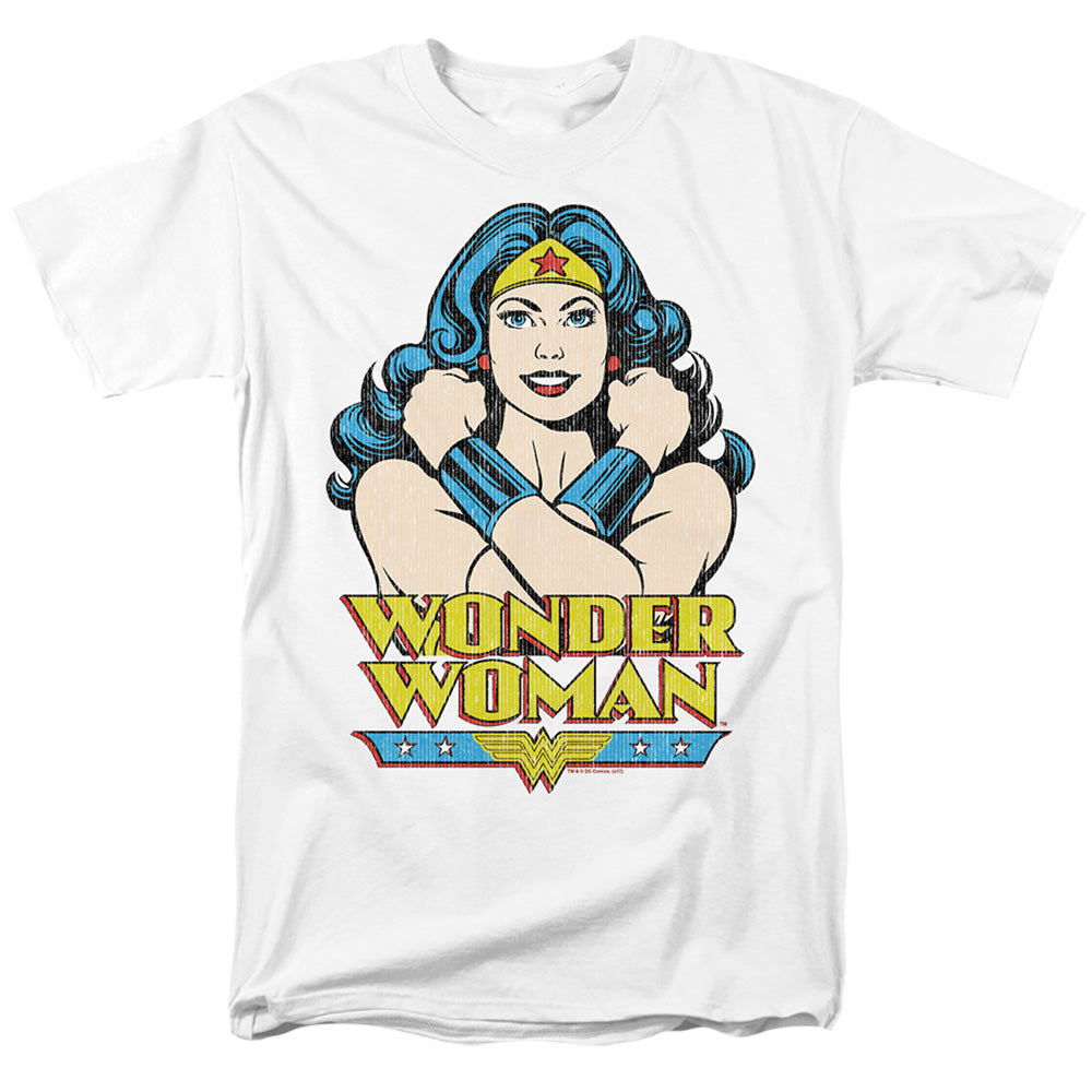 Dc Wonder Woman - Wonder At Large - Short Sleeve Adult 18/1 - Banana T-shirt
