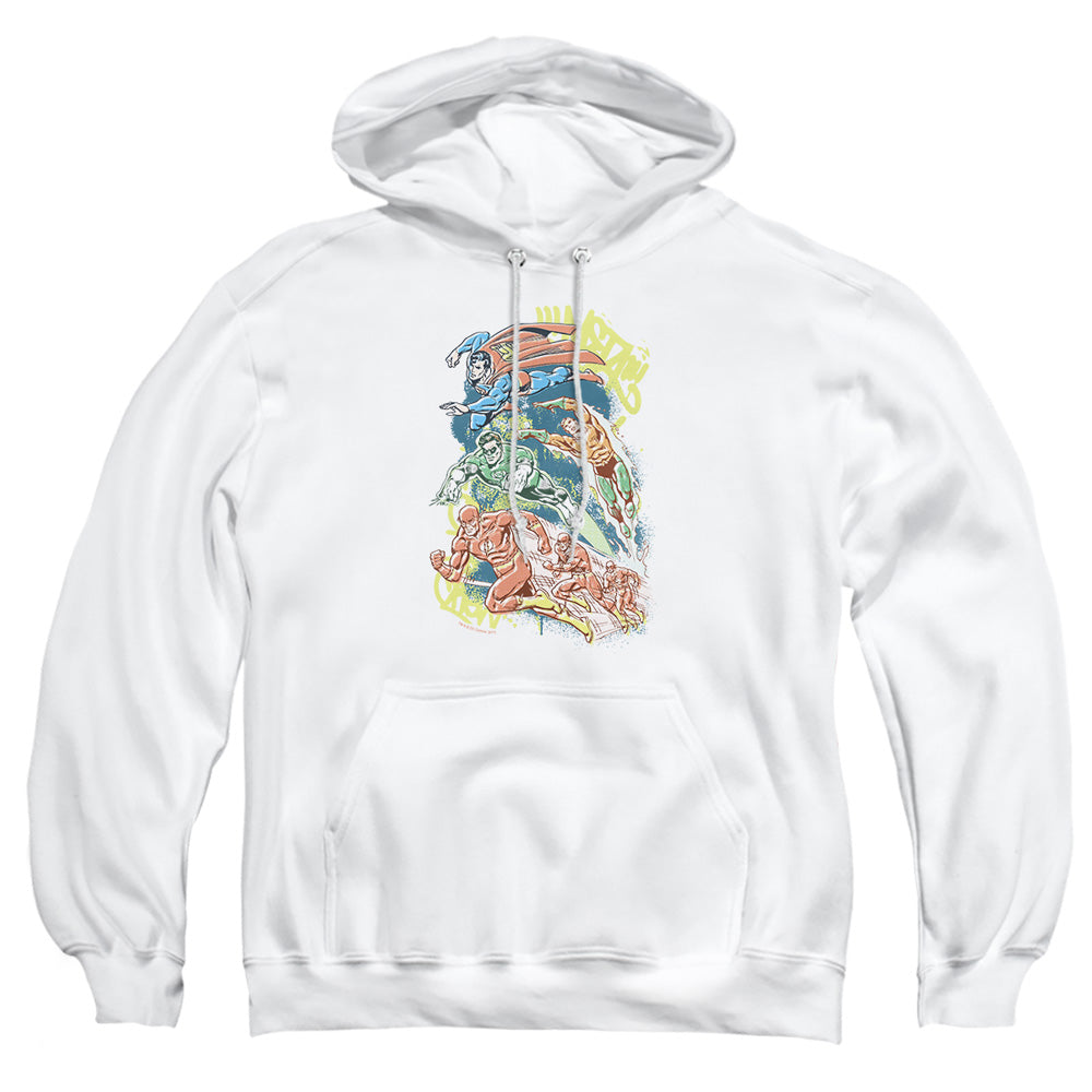 Dc - Halftone League - Adult Pull-over Hoodie - White