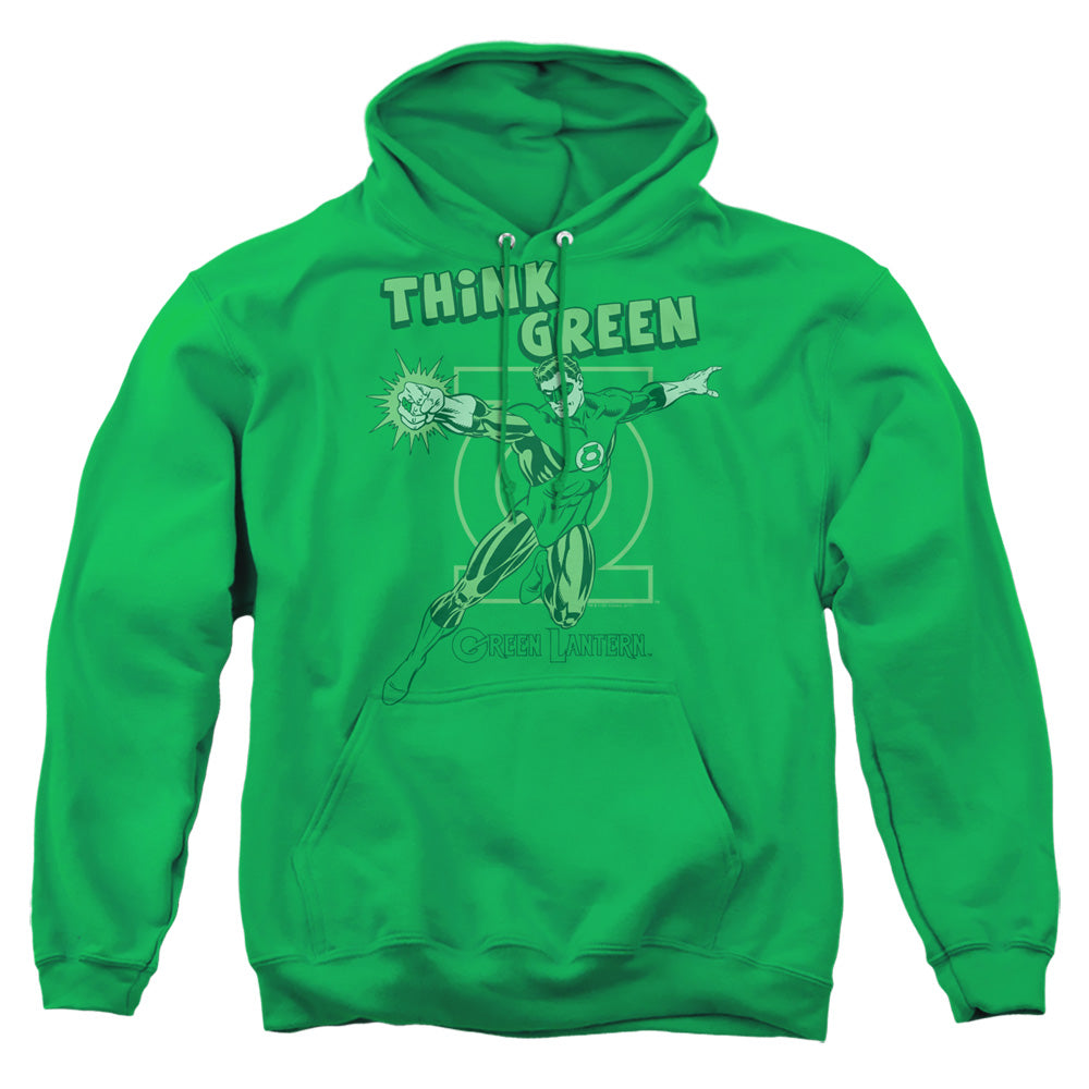 Dc - Think Green - Adult Pull-over Hoodie - Kelly Green