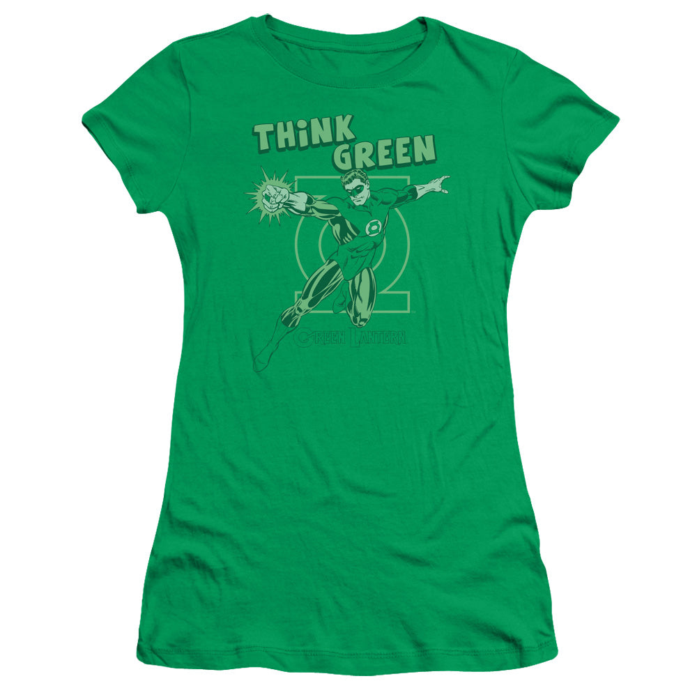 Dc - Think Green - Short Sleeve Junior Sheer - Kelly Green T-shirt