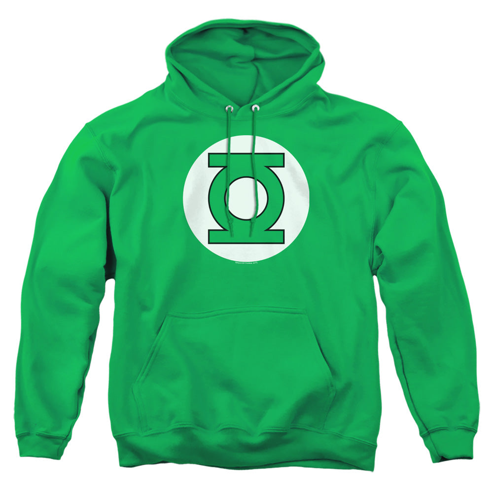 Dc - Green Lantern Logo - Adult Pull-over Hoodie - Kelly Green