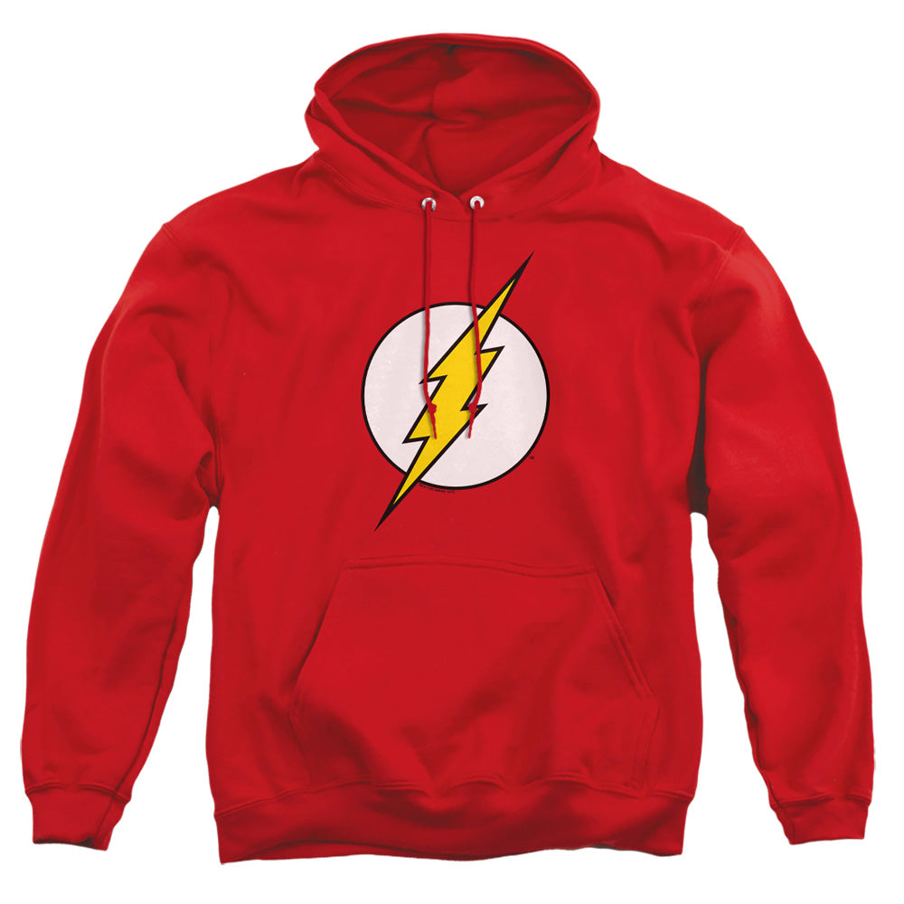 Dc Flash - Flash Logo - Adult Pull-over Hoodie - Red
