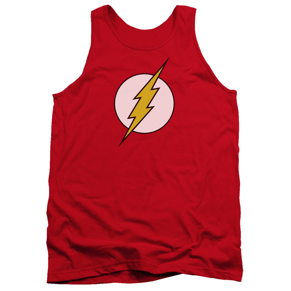 Dc Flash - Flash Logo - Adult Tank - Red