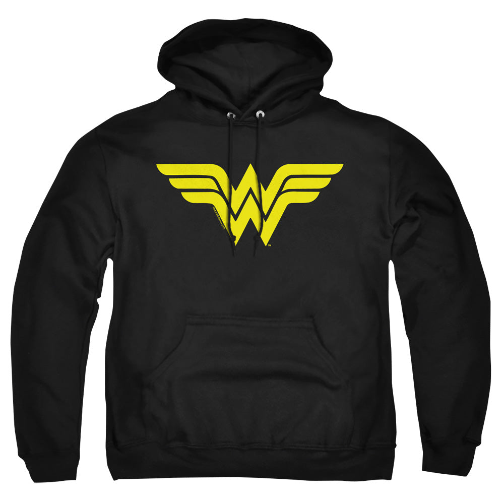 Dc - Wonder Woman Logo - Adult Pull-over Hoodie - Black