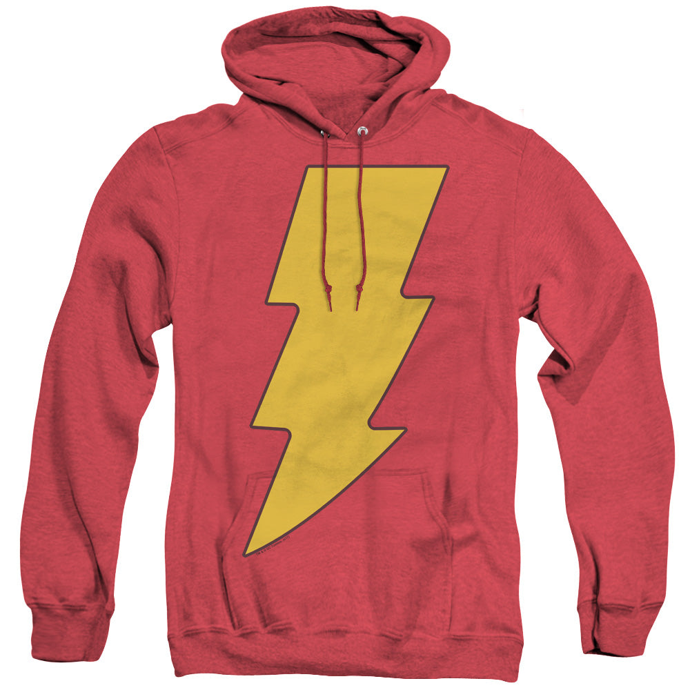 Dc - Shazam Logo - Adult Heather Hoodie - Red