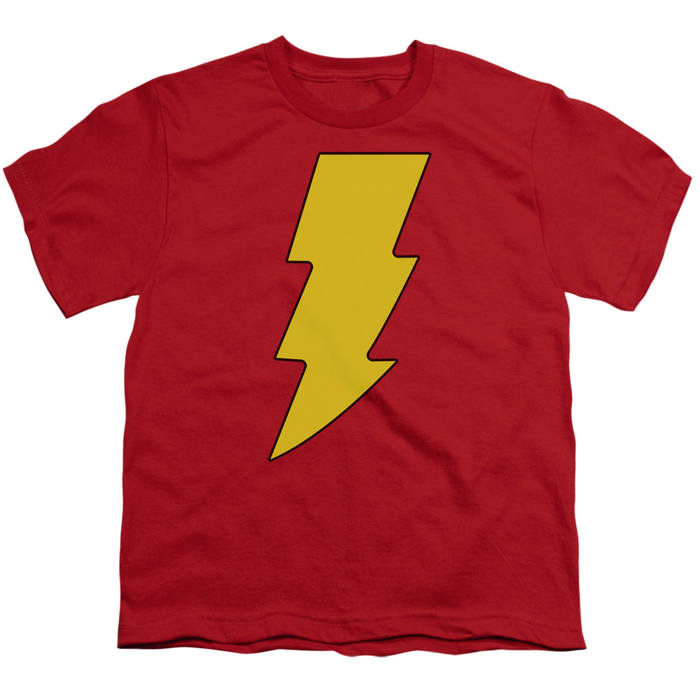 Dc - Shazam Logo - Short Sleeve Youth 18/1 - Red T-shirt