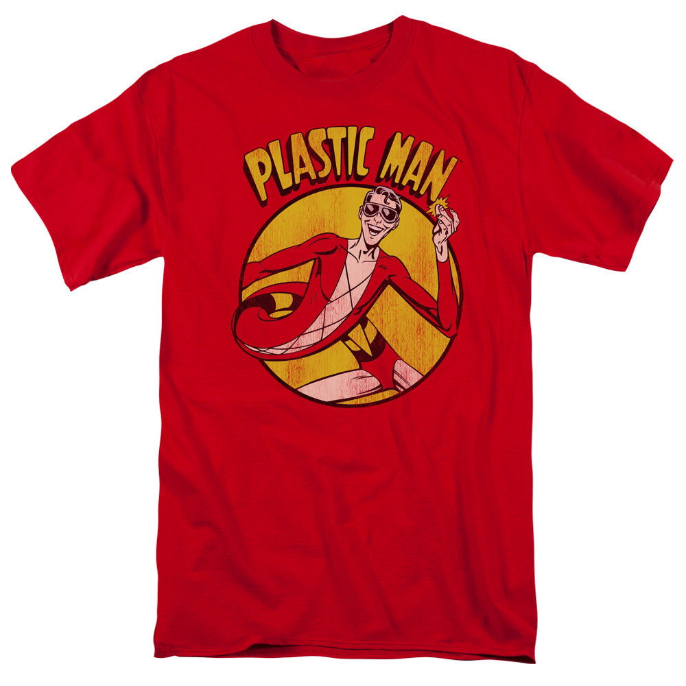 Dc - Plastic Man - Short Sleeve Adult 18/1 - Red T-shirt