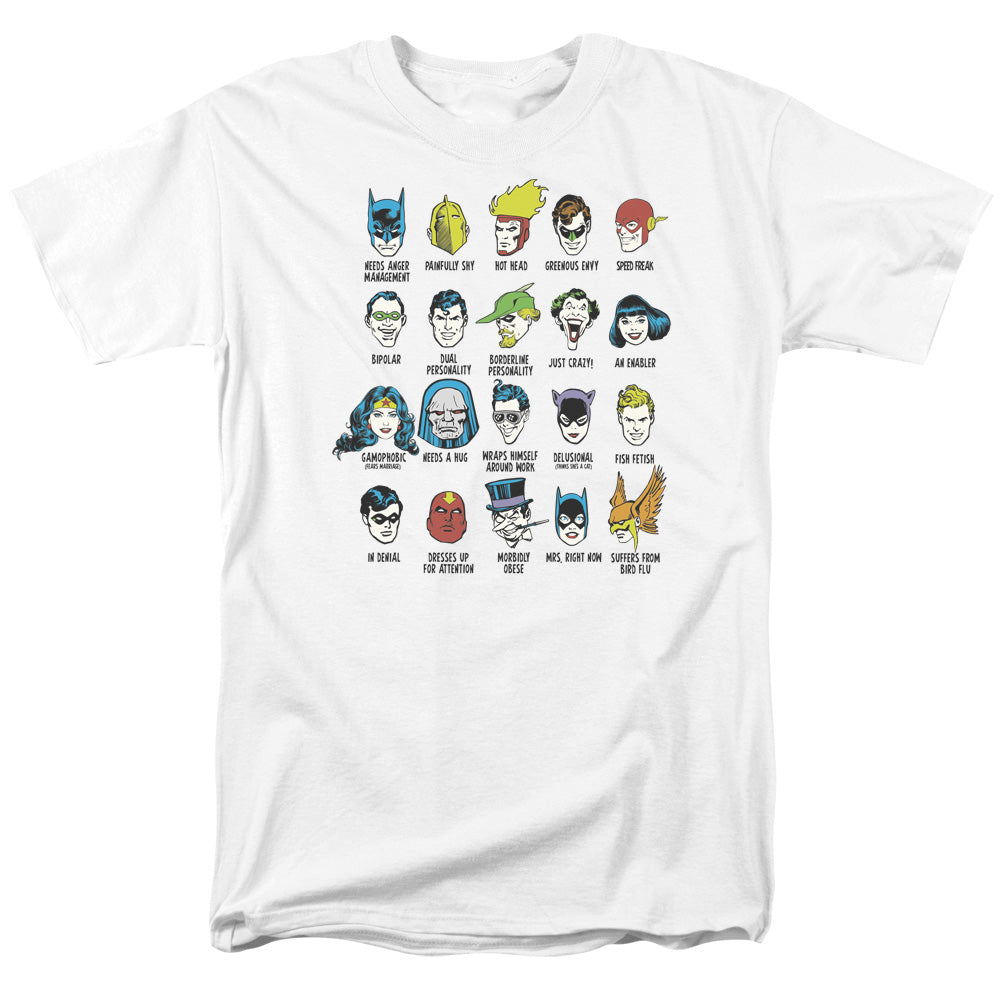 Dc - Superhero Issues - Short Sleeve Adult 18/1 - White T-shirt