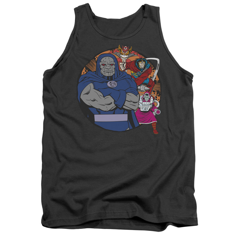 Dc - Apokolips Represent - Adult Tank - Charcoal