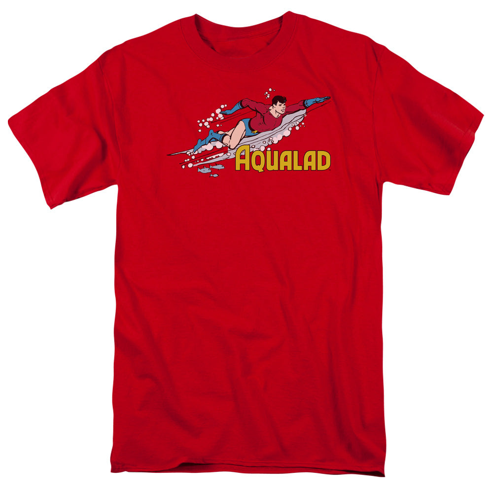 Dc - Aqualad - Short Sleeve Adult 18/1 - Red T-shirt