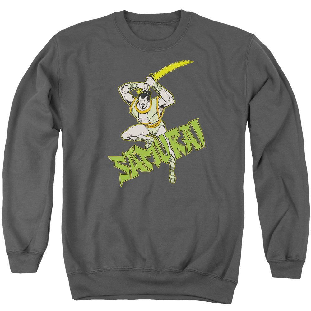 Dc - Samurai - Adult Crewneck Sweatshirt - Charcoal
