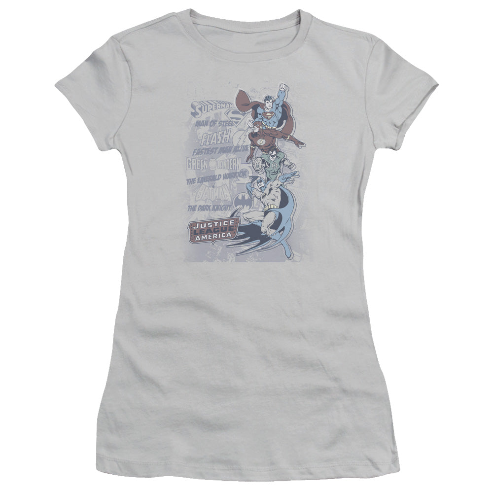 Dc - The Good Guys - Short Sleeve Junior Sheer - Silver T-shirt