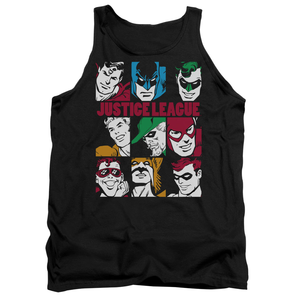 Dc - Nine Blocks Of Justice - Adult Tank - Black