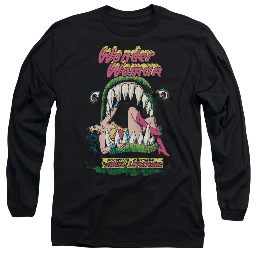 Dc - Jaws - Long Sleeve Adult 18/1 - Black T-shirt