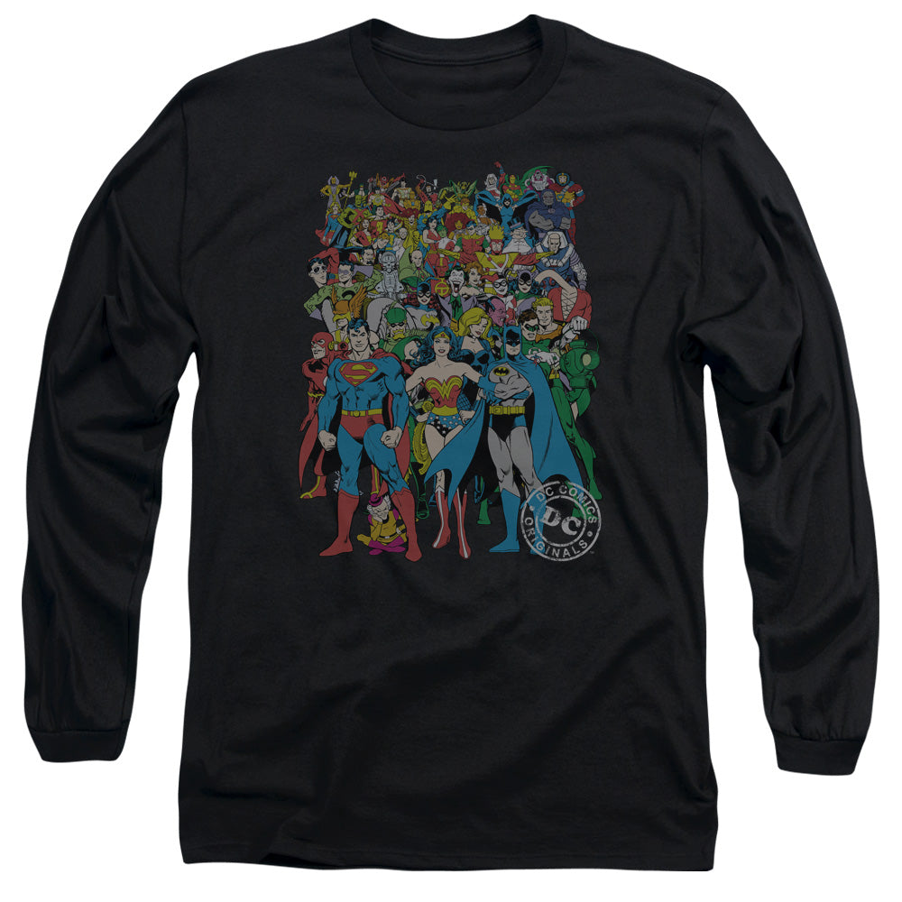 Dc - Original Universe - Long Sleeve Adult 18/1 - Black T-shirt