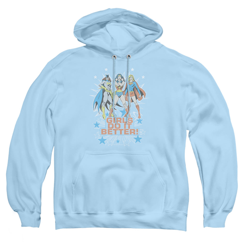 Dc - Girls Do It Better - Adult Pull-over Hoodie - Light Blue