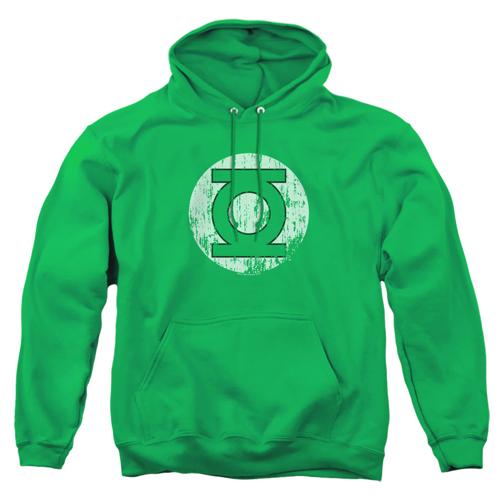 Dc - Distressed Lantern Logo - Adult Pull-over Hoodie - Kelly Green