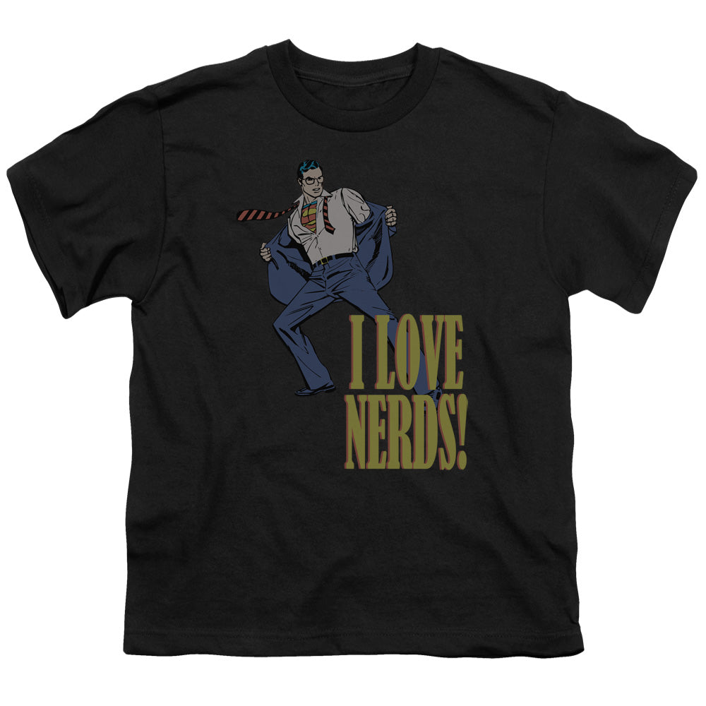 Dc - I Love Nerds - Short Sleeve Youth 18/1 - Black T-shirt